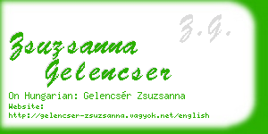 zsuzsanna gelencser business card